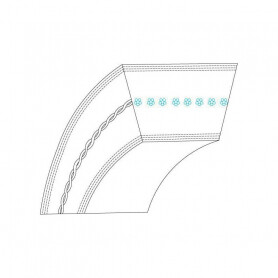 Courroie trapézoïdale MTD 75404123 - 754-04123