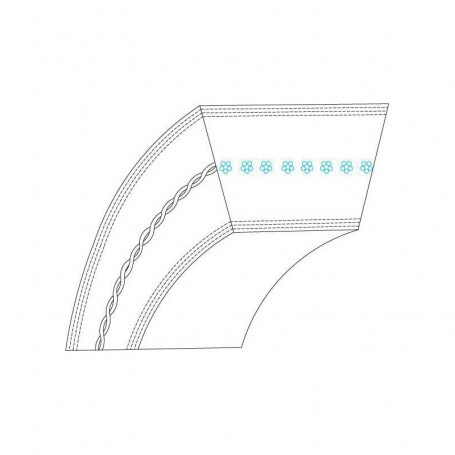Courroie trapézoïdale MTD 75404123 - 754-04123