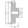 Pignon duplex 15 dents chaîne 5/8" UNIVERSEL SD5815
