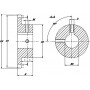 Pignon simplex 25 dents chaîne 3/4" UNIVERSEL SE342530