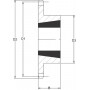 Pignon simplex 22 dents chaîne 1/1" UNIVERSEL SE122TL