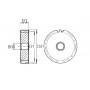 Pignon 45 dents UNIVERSEL MOD445