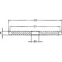 Pignon 43 dents chaîne 1/2" UNIVERSEL PW1243