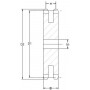Pignon 18 dents chaîne 3/4" UNIVERSEL PD3418