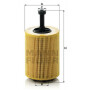 Filtre a huile MANN-FILTER HU7197X