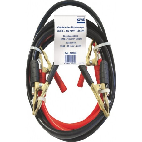 Kit câbles démarrage 16mm² 3m GYS 056206GYS