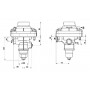 Soupape de remorque WABCO 4712000087