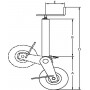 Roue Jockey SIMOL STR1109