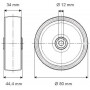 Roue 80mm TENTE UOO080341244