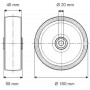 Roue 160mm TENTE UAD160402058