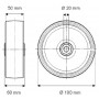 Roue 100mm TENTE FTP1000502060