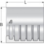 Bague de sertissage 33x30,5mm ALFAGOMMA SFAD216