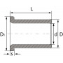 Douille GLT/FLHG BB35395035DIN