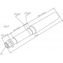 Axe de roue UNIVERSEL BW100140