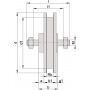Galet de porte coulissant MEA TB330455