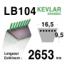 Courroie lb104 - 16,5 mm x 2653 mm