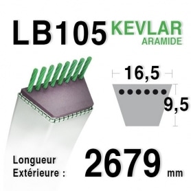 Courroie lb105 - 16,5 mm x 2679 mm