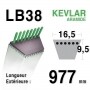 Courroie lb38 - 16,5 mm x 977 mm