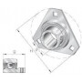Coussinet de palier INA/FFAG FLAN62MSTR
