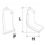 Couteau de fraise gauche ALPINA RB02108433