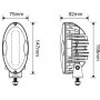 Phare de travail à LED ovale UNIVERSEL LA10439