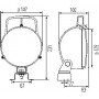 Phare de travail rond HELLA 1G3996001331