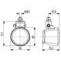 Phare de travail rond HELLA 1G0996176112
