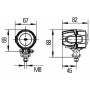 Phare de travail rond HELLA 1G0995050001