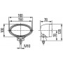 Phare de travail ovale HELLA 1GA996361501