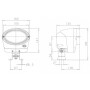 Phare de travail ovale HELLA 1GA996261561