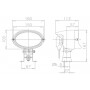 Phare de travail ovale HELLA 1GA996161391