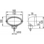 Phare de travail ovale HELLA 1GA996161121