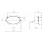 Phare de travail ovale HELLA 1GA996161111