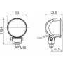 Phare de travail LED rond HELLA 1G0996276481