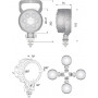 Phare de travail LED rond 24W UNIVERSEL LA10007
