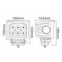 Phare de travail LED carré 60W UNIVERSEL LA10082
