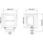 Phare de travail LED carré 50W NORDIC-LIGHTS LAN4402LED