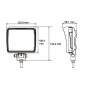Phare de travail LED carré 18W UNIVERSEL LA10093