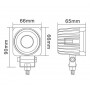 Phare de travail LED carré 10W GOPART LA15020
