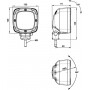 Phare de travail LED 15W UNIVERSEL LA10098