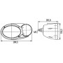 Phare avant gauche avec clignotant HELLA 1EB996167177