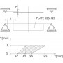 Feu arrière LED triangle gauche 5 plots UNIVERSEL LA40028