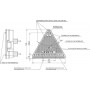 Feu arrière LED triangle droit 5 plots UNIVERSEL LA40050