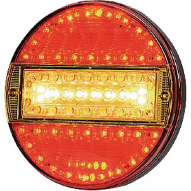 Feu arrière LED rond câblé UNIVERSEL LA40013
