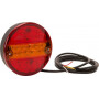 Feu arrière LED rond câblé diamètre 142mm, UNIVERSEL LA40037