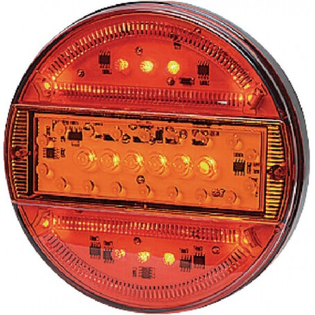 Feu arrière LED rond 5 plots UNIVERSEL LA40012