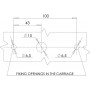 Feu arrière LED rectangle universel câblé UNIVERSEL LA40029