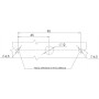 Feu arrière LED rectangle universel câblé UNIVERSEL LA40015