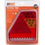 Feu arrière LED rectangle universel câblé GOPART LA45016R