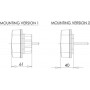 Feu arrière LED rectangle gauche câblé UNIVERSEL LA40033